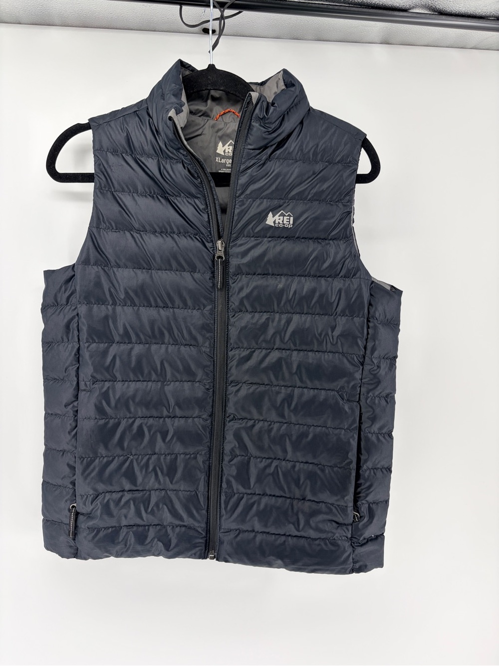 Kids REI Co-Op 650 Down Vest Quilted Black Lightweight Puffer Vest XL (18)